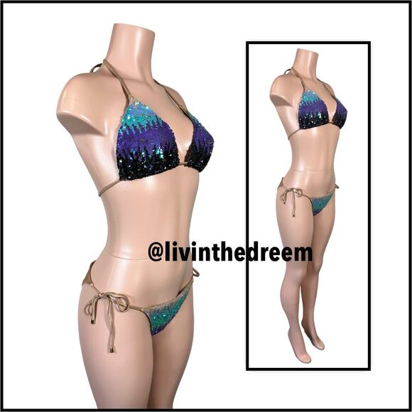BEACH BUNNY Ariel Triangle Top & Tie Side Bottom  $298 - Picture 13 of 16